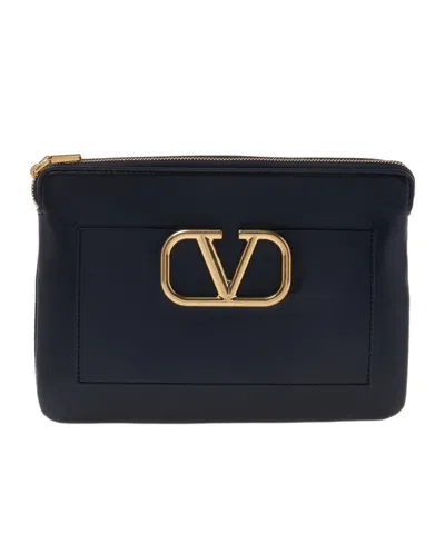 VALENTINO GARAVANI LOGO CLUTCH