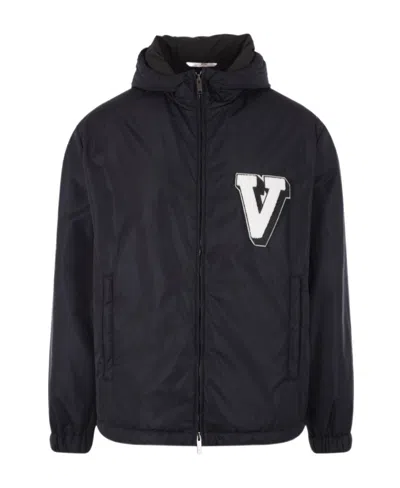 VALENTINO VALENTINO	ZIP-UP LONG-SLEEVED HOODED JACKET