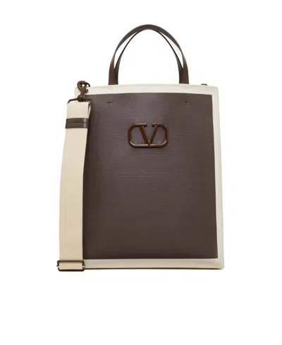 VALENTINO GARAVANI VALENTINO LOGO PLAQUE TOP HANDLE BAG