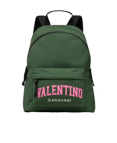 VALENTINO GARAVANI VALENTINO	LOGO PRINTED ZIP-UP BACKPACK
