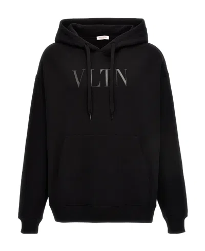 VALENTINO VALENTINO LOGO PRINTED DRAWSTRING HOODIE
