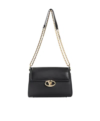 VALENTINO GARAVANI VALENTINO LOGO PLAQUE FOLDOVER TOP SHOULDER BAG