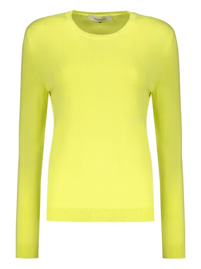 VALENTINO LONG-SLEEVE CREW-NECK SWEATER