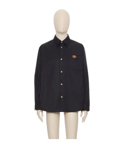 VALENTINO VALENTINO VLOGO SIGNATURE BUTTON-UP SHIRT JACKET