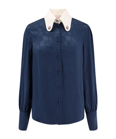 VALENTINO VALENTINO FLORAL PATTERNED BUTTON-UP TOP