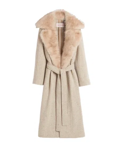 VALENTINO VALENTINO	OPEN FRONT BELTED COAT