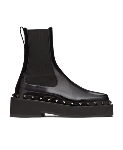 VALENTINO GARAVANI VALENTINO GARAVANI M-WAY ROCKSTUD BEATLE BOOTS