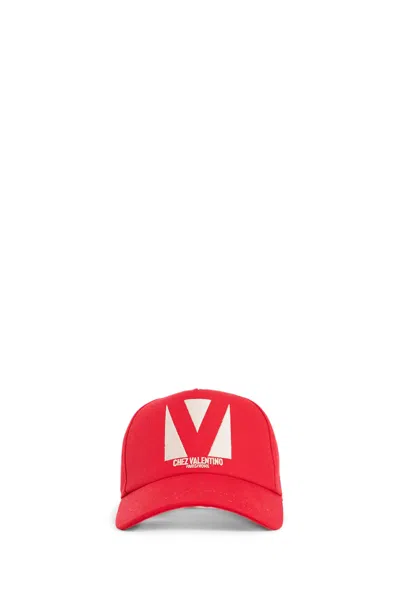 VALENTINO GARAVANI CHEZ VALENTINO COTTON BASEBALL HAT