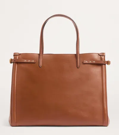 VALENTINO GARAVANI MEDIUM LEATHER ANTIBES TOP-HANDLE BAG