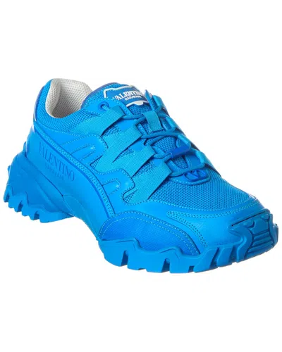 VALENTINO GARAVANI MESH & LEATHER SNEAKER