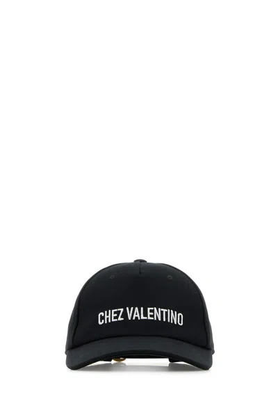 VALENTINO MIDNIGHT BLUE COTTON BASEBALL CAP