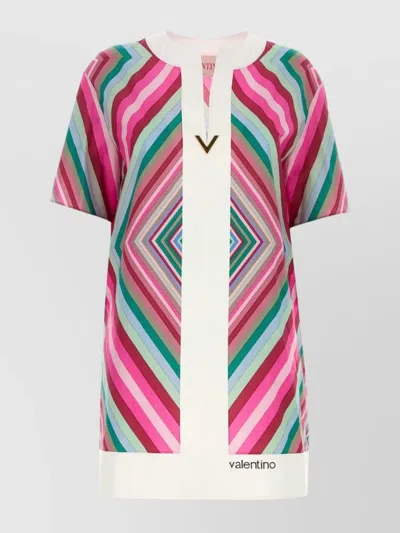 VALENTINO MINI DRESS IN PRINTED COTTON
