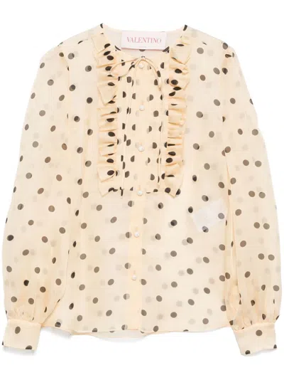 VALENTINO BLUSE MIT POLKA DOTS