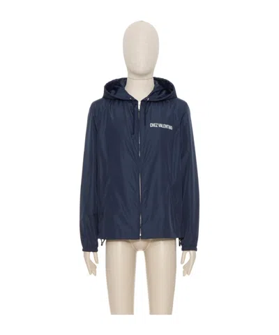 VALENTINO VALENTINO ZIP-UP DRAWSTRING JACKET