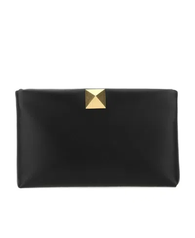 VALENTINO GARAVANI ONE STUD SOFT CLUTCH BAG