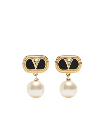 VALENTINO GARAVANI VALENTINO	OVALETTE VLOGO SIGNATURE EARRINGS