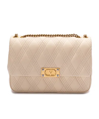 VALENTINO GARAVANI VALENTINO GARAVANI ROCKSTUD FOLDOVER TOP QUILTED SHOULDER BAG