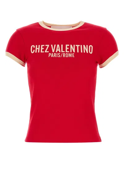 VALENTINO RED COTTON T-SHIRT