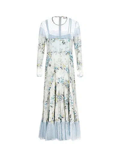 VALENTINO RED VALENTINO FLORAL-PRINT GEORGETTE MIDI DRESS DRESS