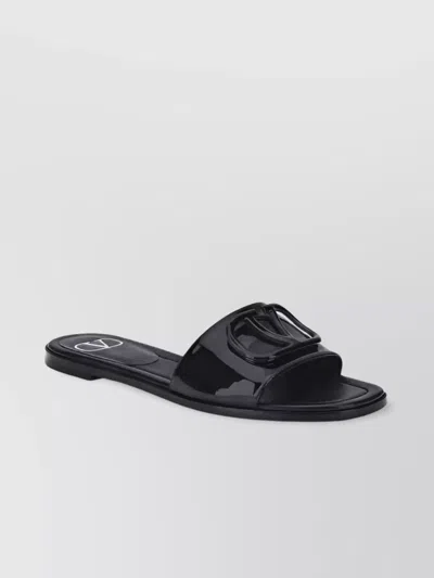 VALENTINO GARAVANI REFINED VLOGO SLIDE SANDALS