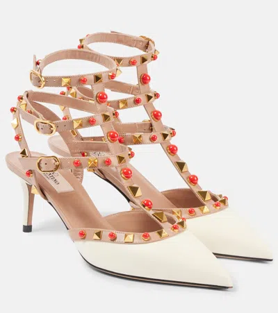 VALENTINO GARAVANI ROCKSTUD 65 LEATHER PUMPS