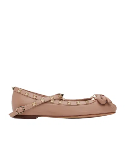 VALENTINO GARAVANI VALENTINO GARAVANI ROCKSTUD SLIP-ON BALLERINA SHOES