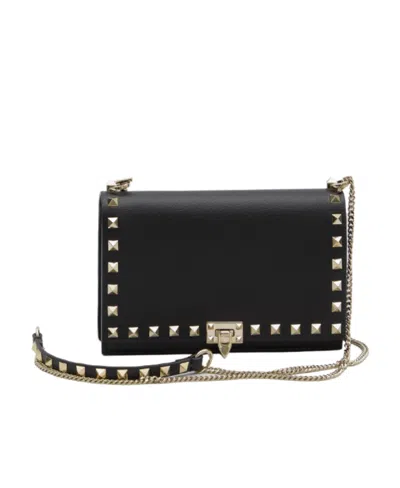 VALENTINO GARAVANI VALENTINO GARAVANI ROCKSTUD FOLDOVER TOP CORSSBODY BAG