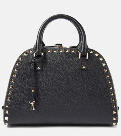 VALENTINO GARAVANI ROCKSTUD MEDIUM LEATHER TOTE BAG