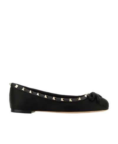 VALENTINO GARAVANI VALENTINO	GARAVANI ROCKSTUD SLIP-ON BALLERINA SHOES