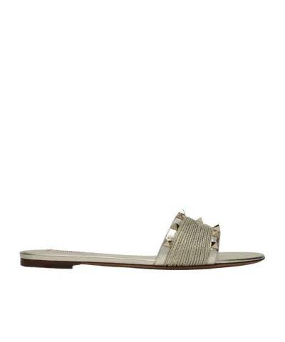 VALENTINO GARAVANI STUD FLAT SANDALS