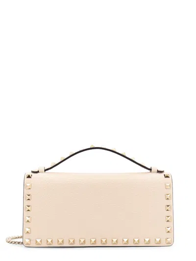 VALENTINO GARAVANI VALENTINO GARAVANI ROCKSTUD FOLDOVER TOP TOTE BAG