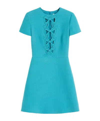 VALENTINO VALENTINO BOW DETAILED CUT-OUT DRESS