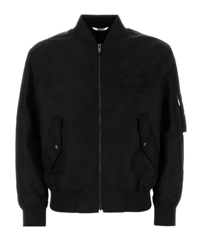VALENTINO VALENTINO	ZIP-UP LONG-SLEEVED BOMBER JACKET