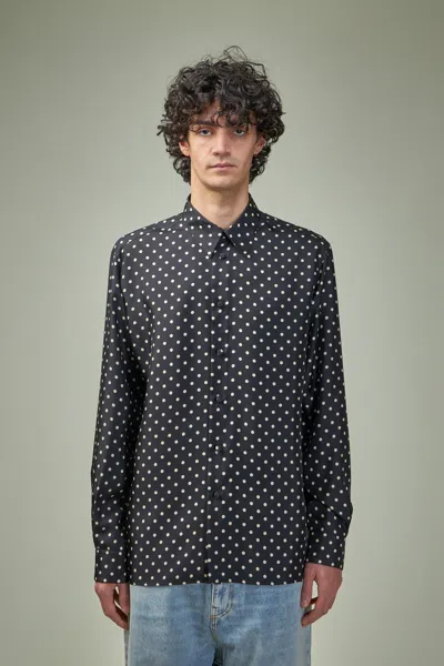VALENTINO SILK TWILL SHIRT WITH PLUSDEPOIS PRINT