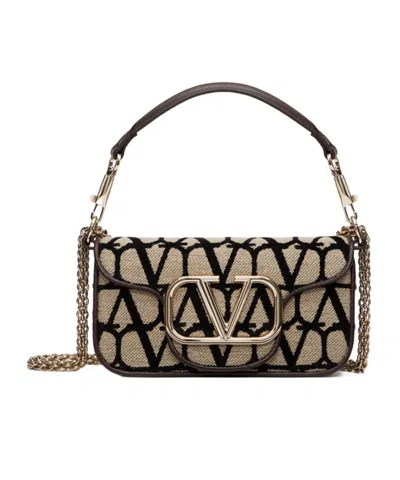 VALENTINO GARAVANI VALENTINO VLOGO PLAQUE FOLDOVER TOP SHOULDER BAG