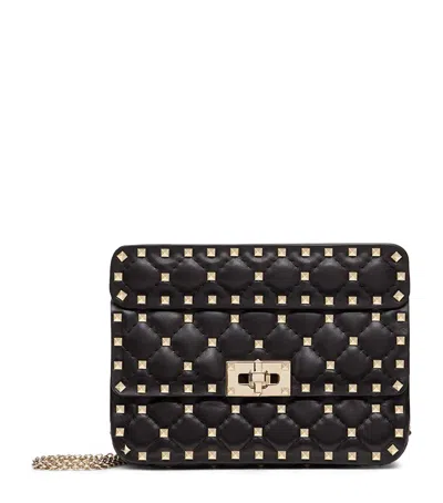 VALENTINO GARAVANI SMALL ROCKSTUD SPIKE TOP-HANDLE BAG