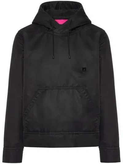 VALENTINO STUD-DETAIL PADDED HOODIE