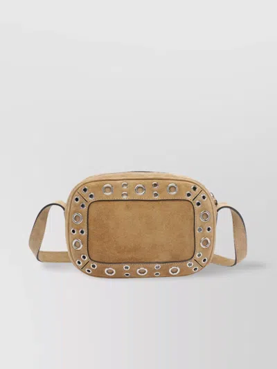 VALENTINO GARAVANI STUDDED SUEDE SHOULDER BAG