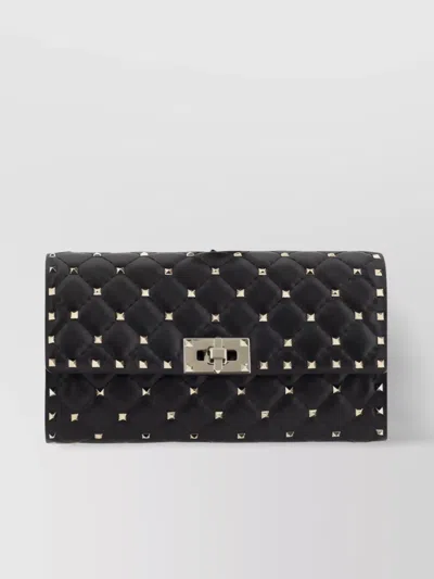 VALENTINO GARAVANI STUDS APPLIQUÉ CHAIN SHOULDER BAG