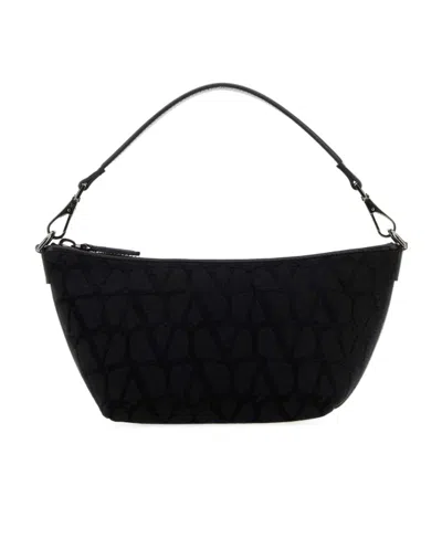 VALENTINO GARAVANI VALENTINO TOILE ICONOGRAPHE ZIP-UP SHOULDER BAG