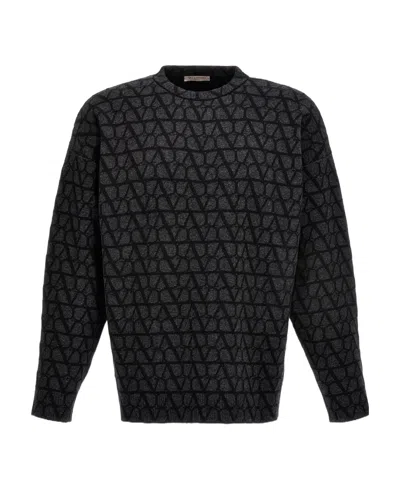 VALENTINO VALENTINO TOILE ICONOGRAPHE CREWNECK JUMPER