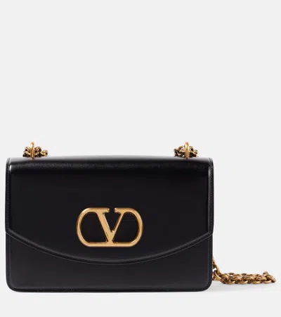 VALENTINO GARAVANI VAIN MEDIUM LEATHER SHOULDER BAG