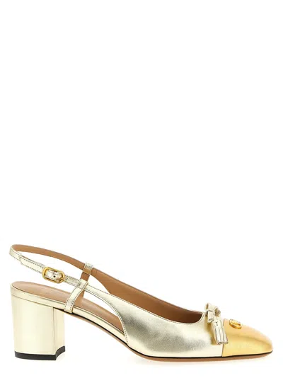 VALENTINO GARAVANI VALET DU ROI PUMPS GOLD