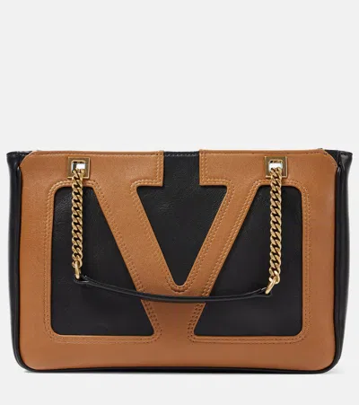 VALENTINO GARAVANI VIVA SUPERSTAR SMALL LEATHER SHOULDER BAG
