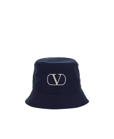VALENTINO GARAVANI VALENTINO GARAVANI LOGO EMBROIDERED BUCKET HAT