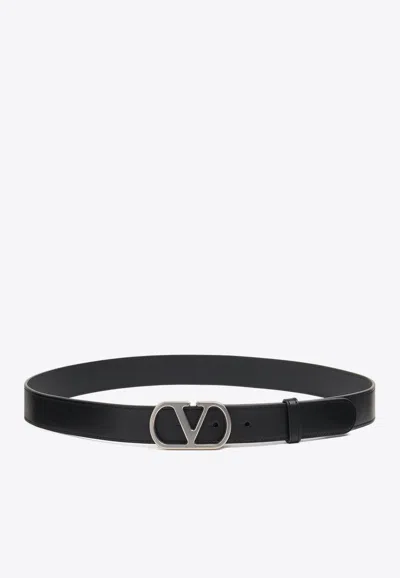 VALENTINO GARAVANI VLOGO CALF LEATHER BELT