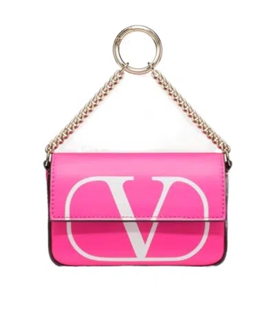 VALENTINO GARAVANI VLOGO FLUORESCENT CLUTCH