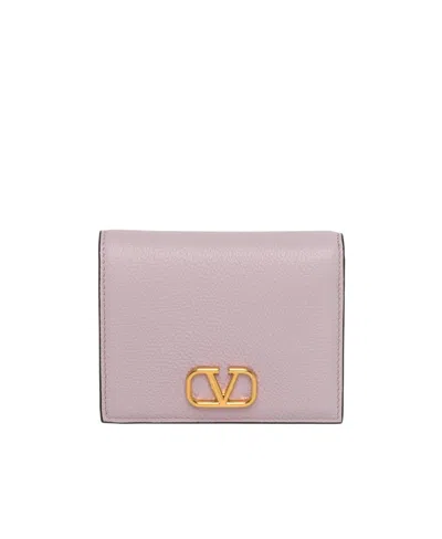 VALENTINO GARAVANI VLOGO PEBBLED WALLET