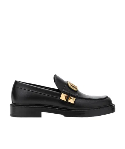 VALENTINO GARAVANI VALENTINO VLOGO PLAQUE SLIP-ON LOAFERS