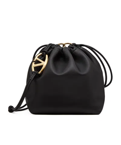 VALENTINO GARAVANI VALENTINO VLOGO SIGNATURE DRAWSTRING BUCKET BAG